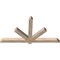 Ekena Millwork Kennewick Smooth Timber Gable Bracket, Douglas Fir, 60"W x 32"H x 3 1/2"D x 3 1/2"F, 13/12 Pitch GBW060X32X0404KEN00SDF - alternate 2